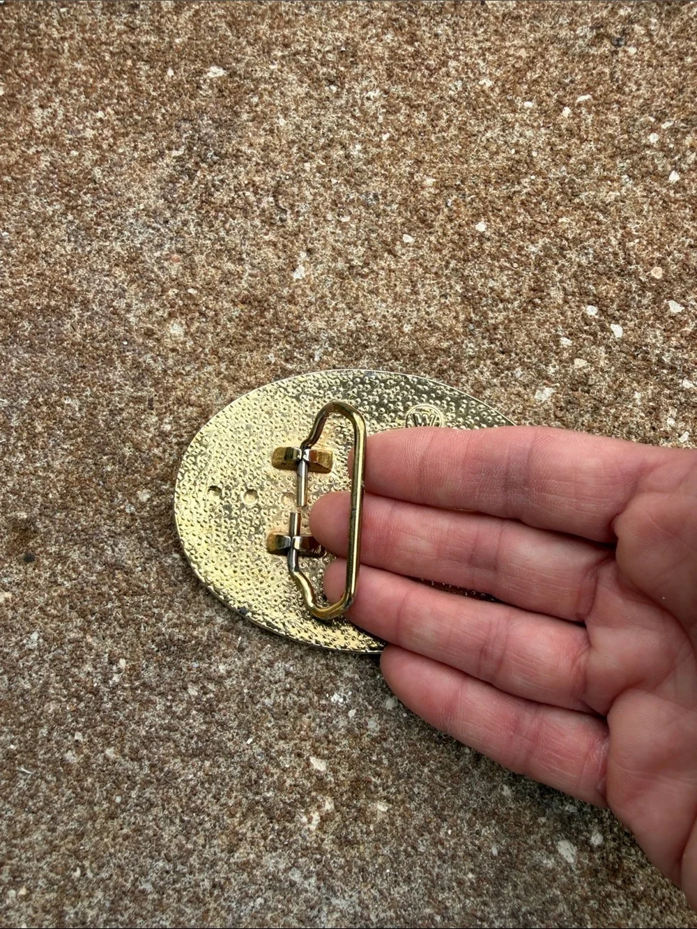 Vintage USA solid belt buckle beautiful
